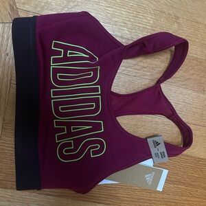 2 sports bras for $16. Adidas Maroon and Black Sports Bra